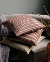 Load image into Gallery viewer, Brown Check Cushion Cover