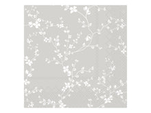 Load image into Gallery viewer, Paper Napkin French Grey Flower Print