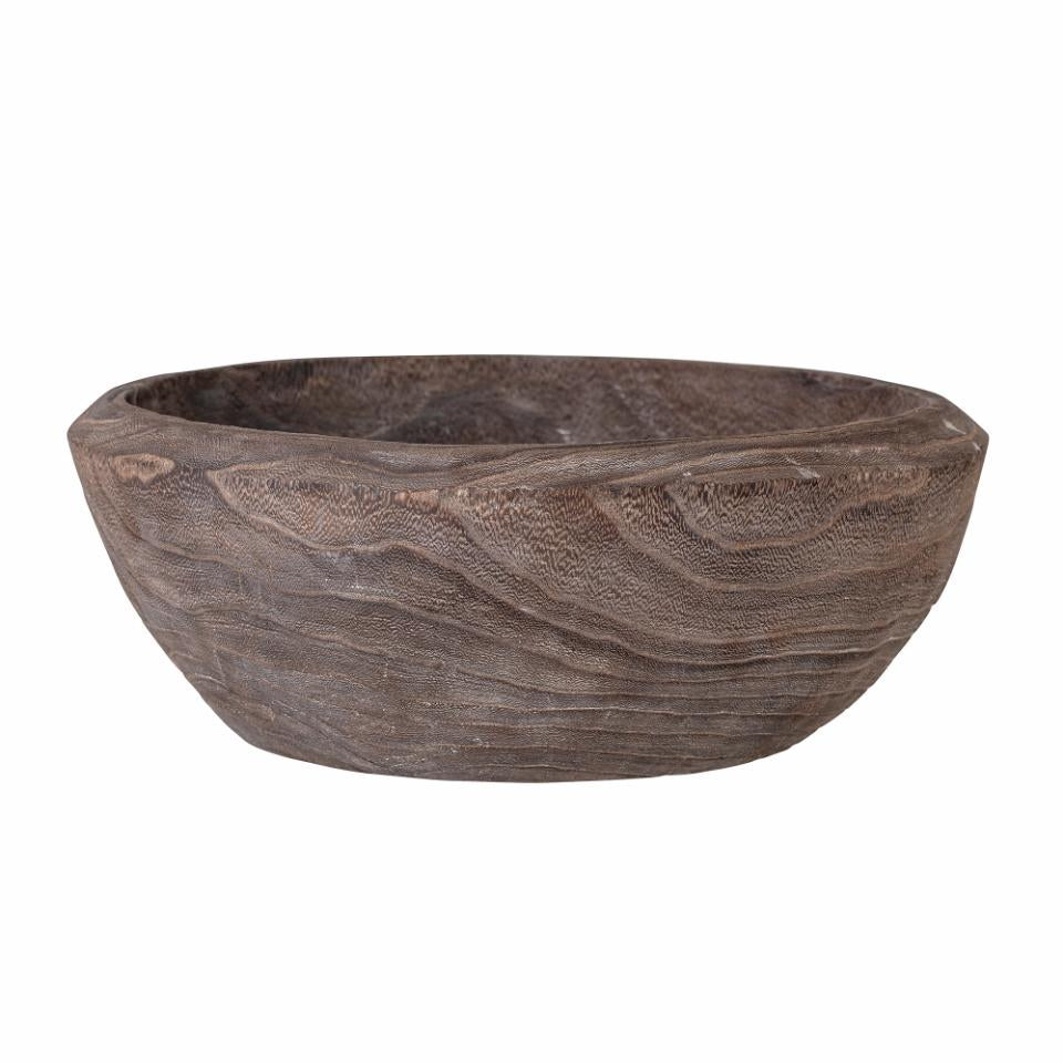Brown Wooden Décor Bowl