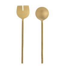 Load image into Gallery viewer, Set of Salad Servers Gold (Set of 2)