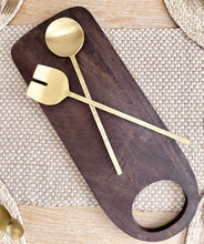 Load image into Gallery viewer, Set of Salad Servers Gold (Set of 2)