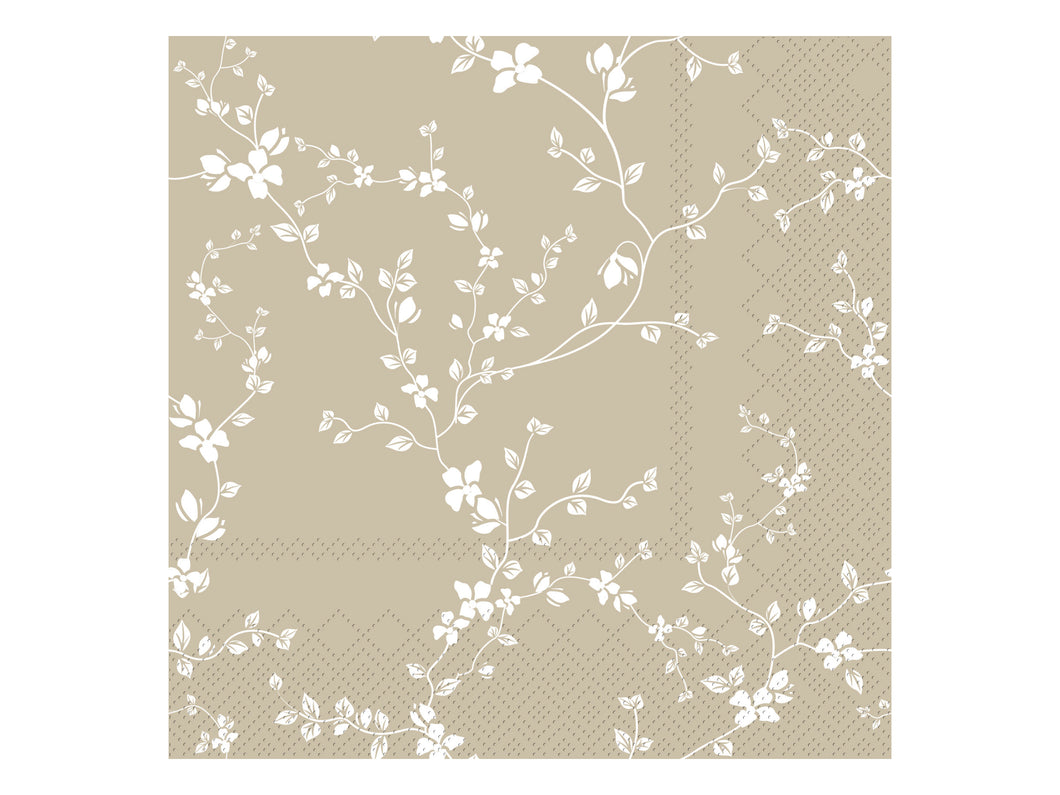 Paper Napkin Latte Flower Print