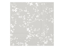Load image into Gallery viewer, Paper Napkin French Grey Flower Print

