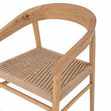 Load image into Gallery viewer, Braided Light Oak Dining Chair
